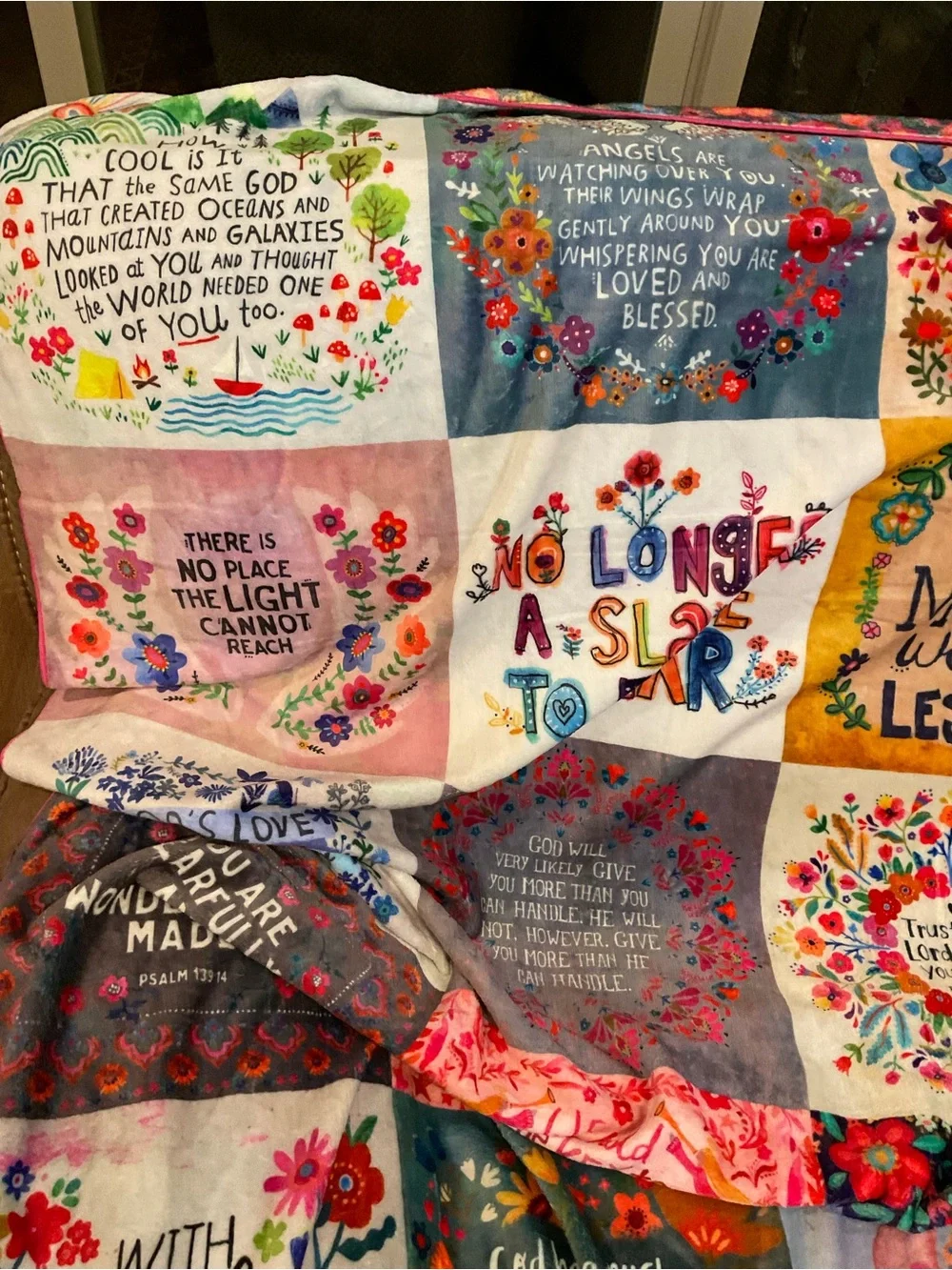 Natural Life XL Cozy Blanket Positivity